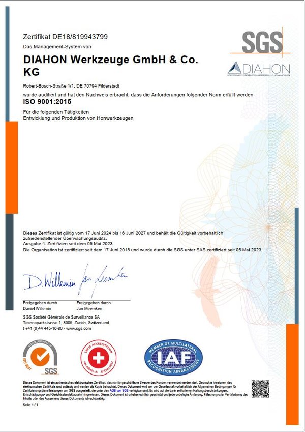 ISO 9001:2015 - Certificate 2024